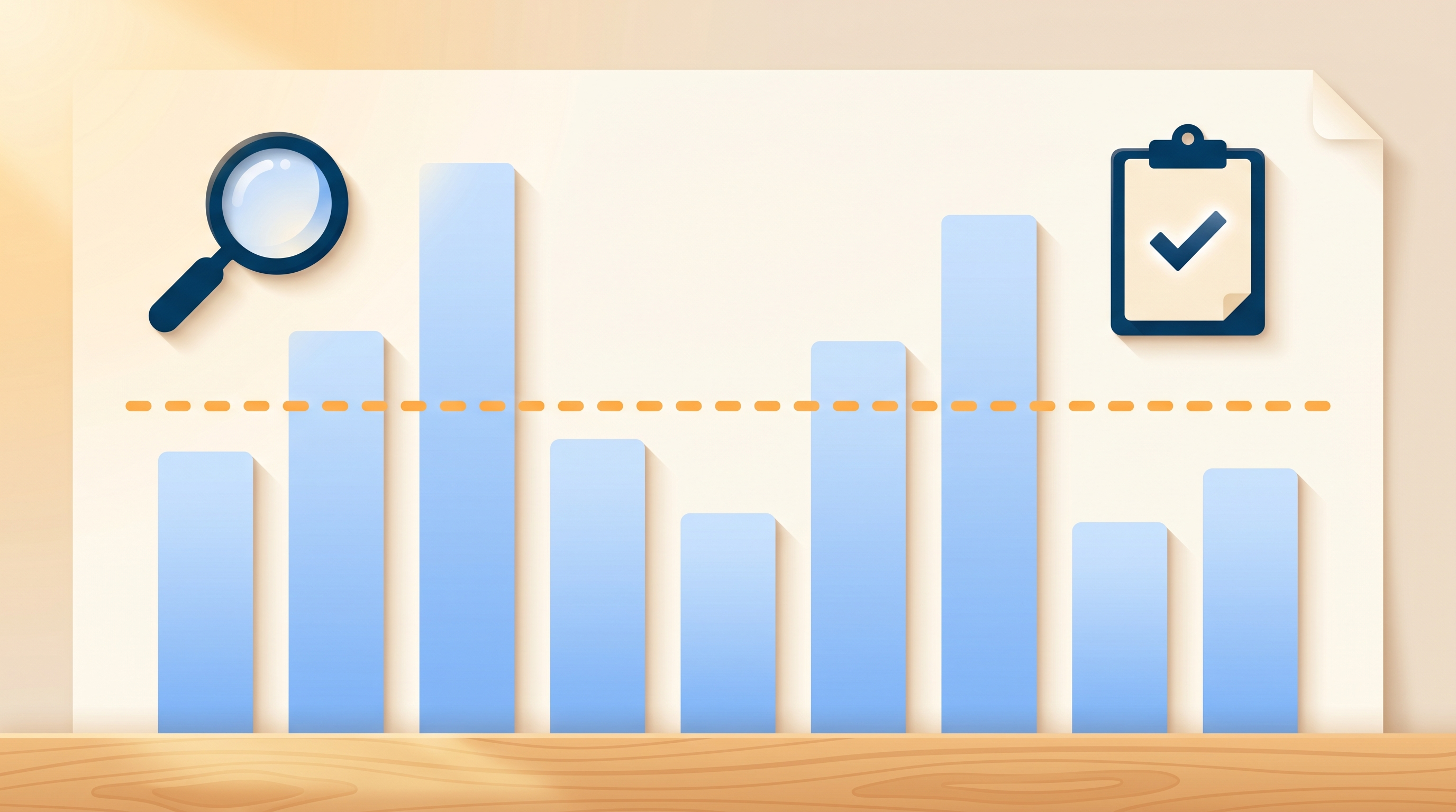 Illustrated bar chart with a horizontal reference line at the Health Canada radon guideline, showing some bars above and below the line